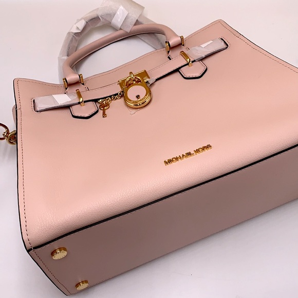 MICHAEL KORS HAMILTON MEDIUM
SATCHEL SHOULDER CROSSBODY BAG
POWDER BLUSH COLOR - Picture 7 of 15